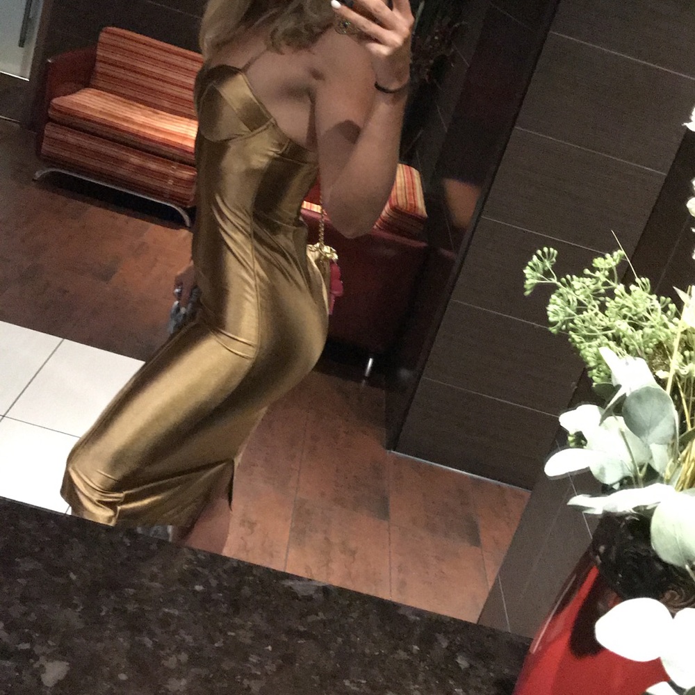 Gold Goddess Bodycon Dress - Picture 6 of 7